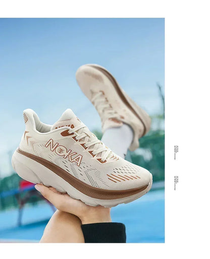 Men's Running Shoes Breathable Cushioning Couple Non-Slip Outdoor Jogging Trainer Race Sneakers Luxury shoes Mesh Off-road Shoes
