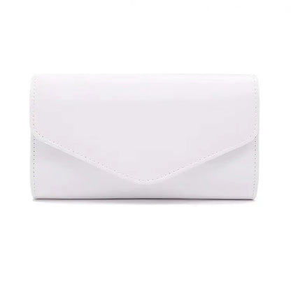 Patent Leather Envelope Clutch Purse Shiny Candy Color Cover Day Clutches Evening Bag for Women Shoulder Handbags Bolso Mujer