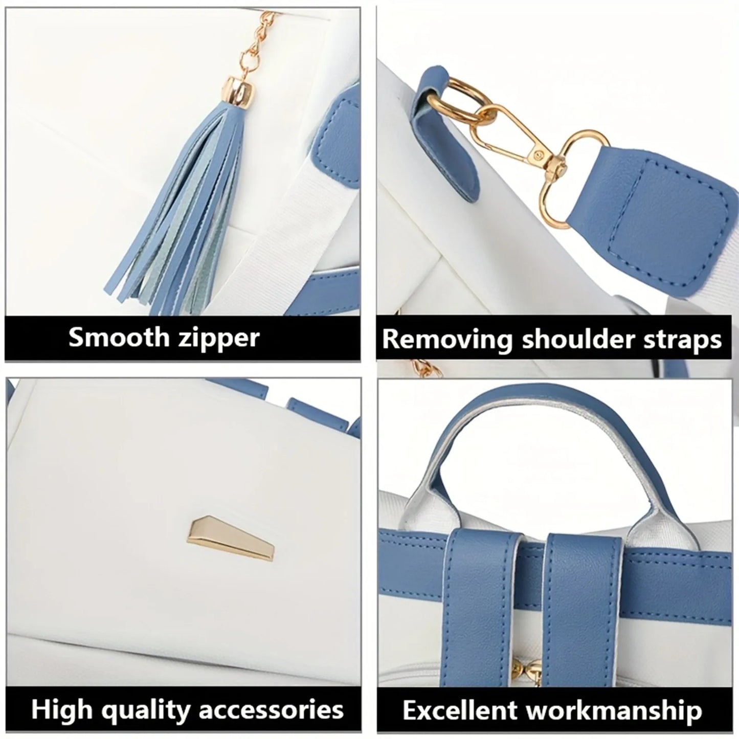 2025 Oxford Cloth Stitching Women'S Backpack Anti-Theft Back Zipper Girls Schoolbag Casual Travel Double Shoulder Backpack