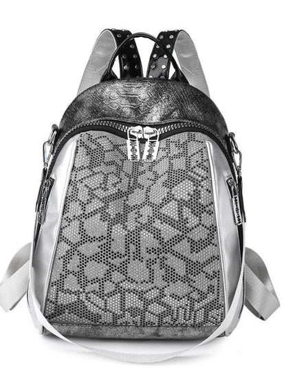 Fashion Large Capacity Commuter Women's Backpack Girls Leisure Travel Storage Bag Soft Leather Waterproof Korean Style Shoulder