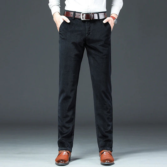 2023 Autumn and winter new Business Men's jeanStraight Corduroy Corduroy Pants Breathable high quality Multicolor Casual Pants