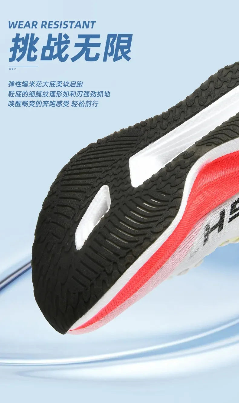 Men's Shoes Fashion Running Shoes Casual Breathable Mesh Surface Carbon Plate Rubber Outsole Red Rabbit Limited Sports Shoes