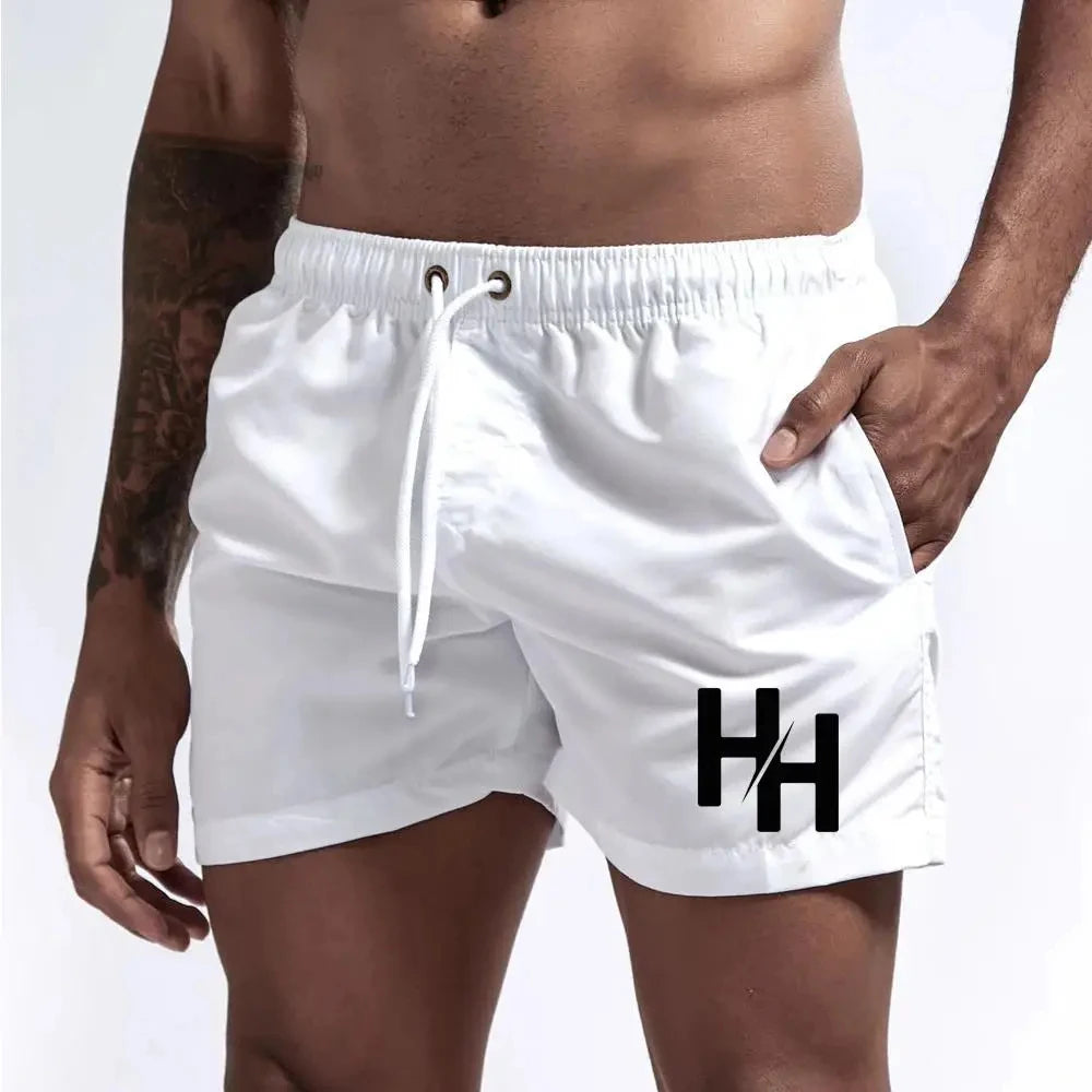 Men's Shorts Swimsuit Men's Shorts Swimming Briefs Casual Beach Shorts Surf Drawstring Boxers Summer S-4XL