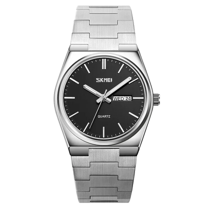 SKMEI 9288 Mens Waterproof Business Wristwatches Man reloj hombre  Casual Quartz Clock Male Full Steel Time Week Sports Watch