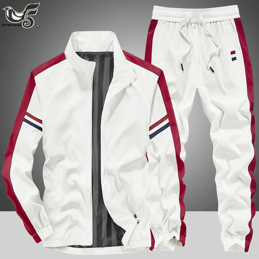 Men's Tracksuits 2 Piece Long Sleeve Athletic Full Zip Sweatsuits Jogging Suit Set Casual Outdoor Sports Running Tracksuit Sets