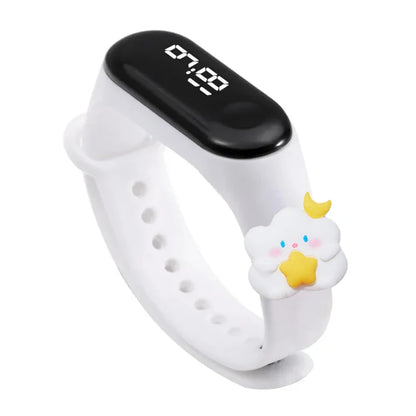 Children Electronic Watch Cartoon Doll Digital Smart Touch Screen Kids Led Watch for Boys Girls Student Waterproof Smartwatch