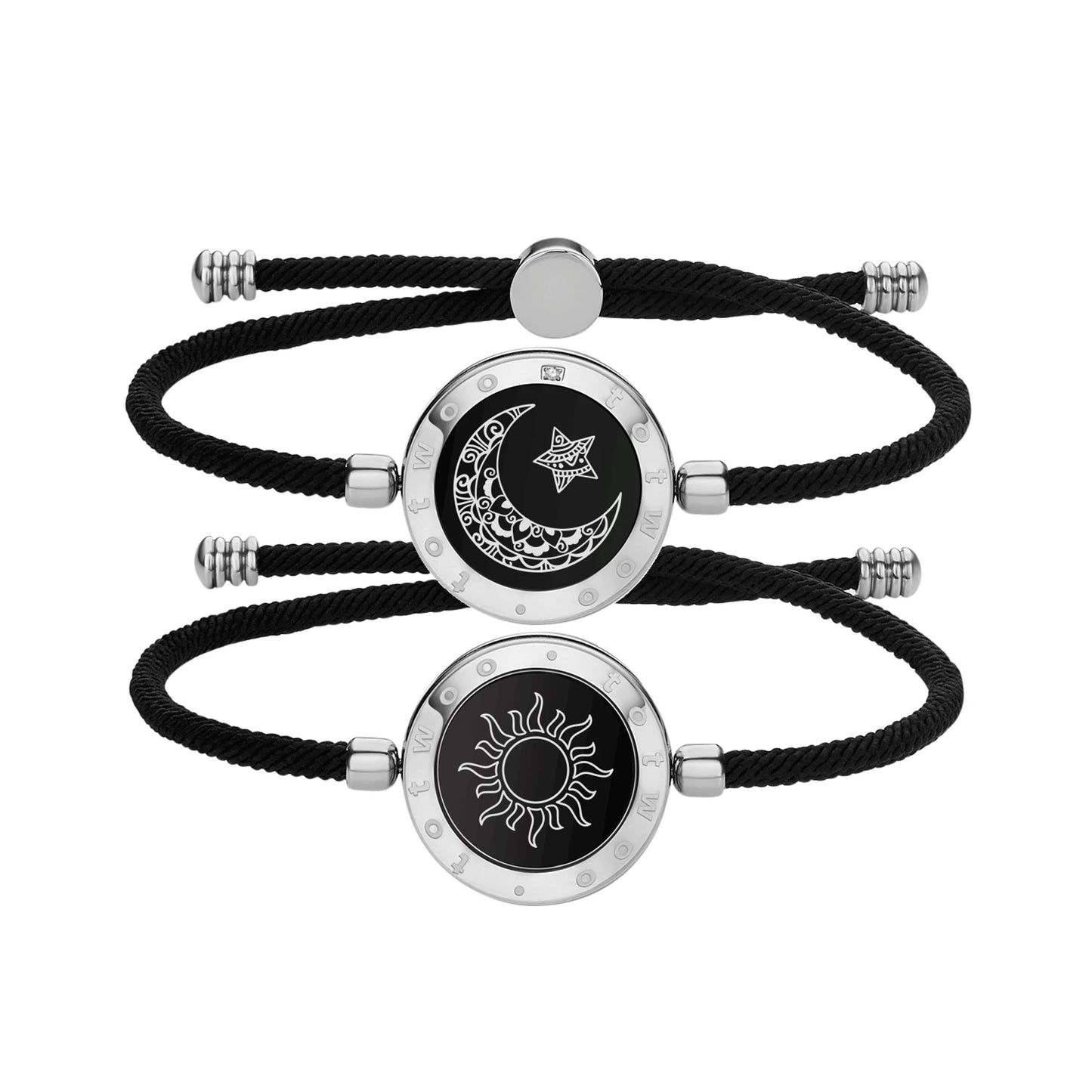 Totwoo Romantic Couple Gift Smart Bluetooth Bracelets with Vibration Reminder for iOS Android Long Distance