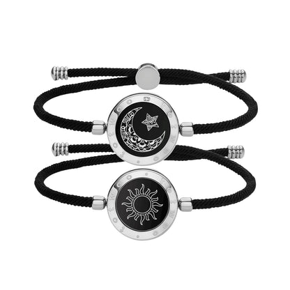 Totwoo Romantic Couple Gift Smart Bluetooth Bracelets with Vibration Reminder for iOS Android Long Distance