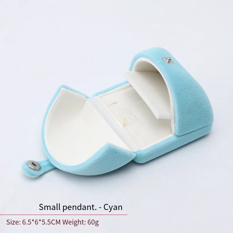 High-Grade Velvet Double Open Jewelry Gift Box, Rings Necklaces Earrings Bracelets Holder for Engagement,Christmas & Anniversary