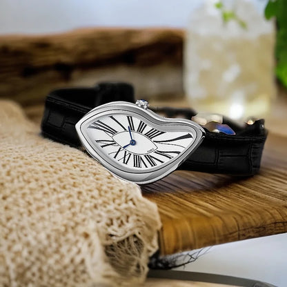 AAA Fashion y2k Twisted Case Business Mens Watches Top Luxury High Quality Quartz Watch Men Leather Waterproof Watch Clock Gift