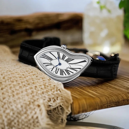 AAA Fashion y2k Twisted Case Business Mens Watches Top Luxury High Quality Quartz Watch Men Leather Waterproof Watch Clock Gift