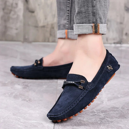 YRZL Men Fashion Loafers Soft Comfortable Anti Slip Casual Shoes High Quality Outdoor Leisure Flats for Men Classic Shoes