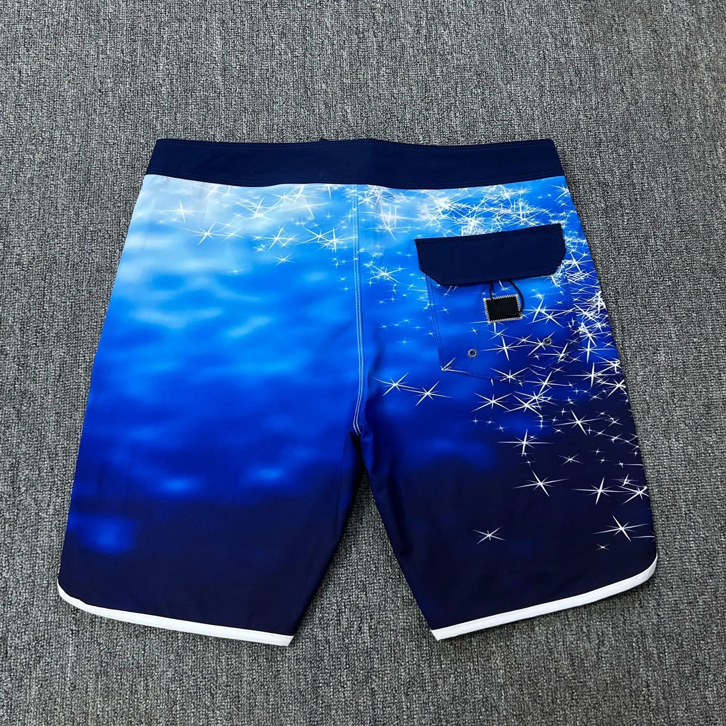 Plus size 28 38 Men's Beach Board Shorts 4-way Stretch Casual Sport Quick dry Waterproof Swim Surfing Diving Bermuda Trunks