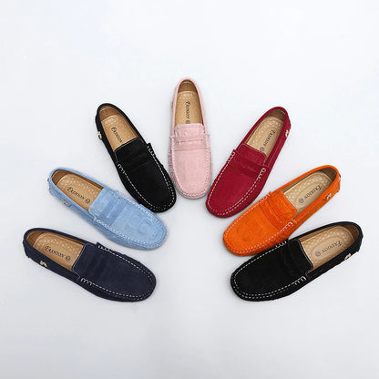 2025 New Handmade Beanie Shoes Men's Light Luxury Crocodile Pattern Trendy Easiest for Match Slip-On Lazy Loafers Men's and Women's Driving Trendy Shoes