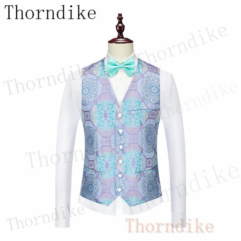 Thorndike 3 Pcs Set Blazers Pants Vest / 2022 New Men's Business Professional Classic Fashion Banquet Suits Coat Waistcoat