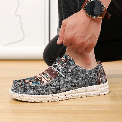 Comfortable Men Casual Canvas Shoes Men Loafers Mocassin Homme Moccasins Summer Popular Streetwear Plus Big Size 48