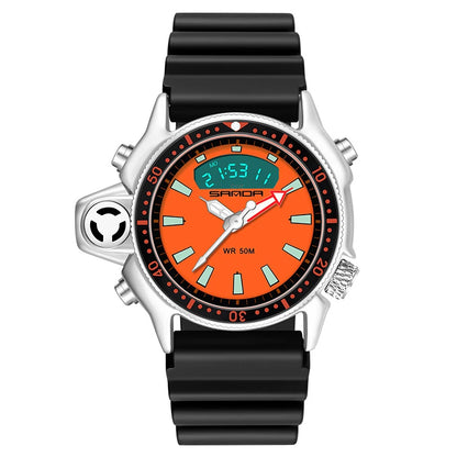 CQ346 New European and American large dial Men watch sports outdoor waterproof quartz watch fashion clock gift，watches for man