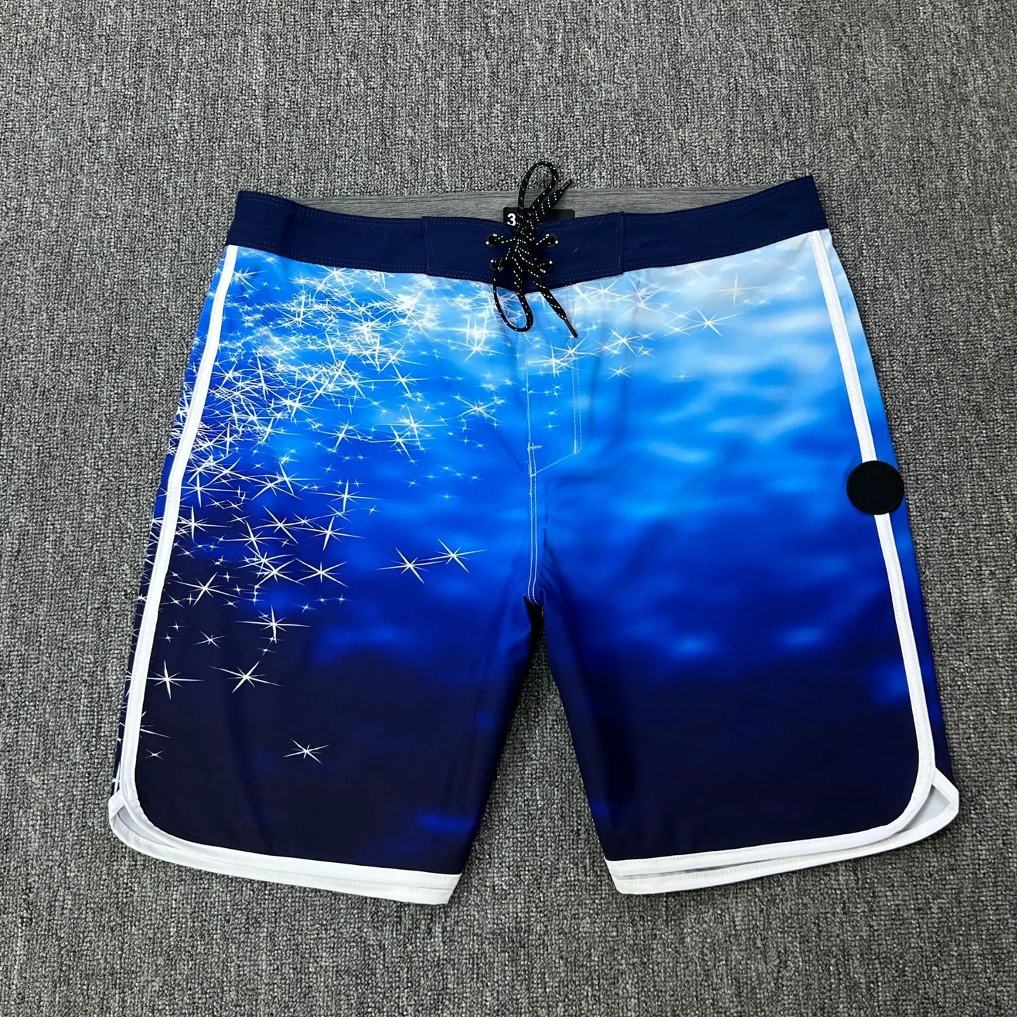 Plus size 28 38 Men's Beach Board Shorts 4-way Stretch Casual Sport Quick dry Waterproof Swim Surfing Diving Bermuda Trunks