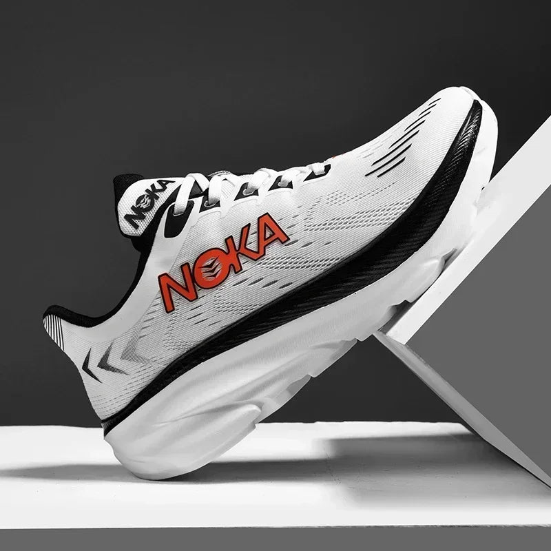 Men's Running Shoes Breathable Cushioning Couple Non-Slip Outdoor Jogging Trainer Race Sneakers Luxury shoes Mesh Off-road Shoes