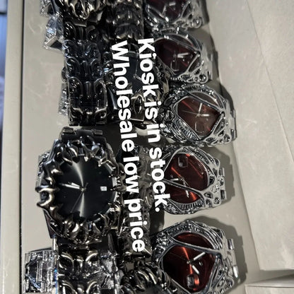 High Quality Original Y2k Quartz Watch Men Creative Shape Alabaster Unisex Medieval Niche Unique Hot Sell  AAA Clock Relógio