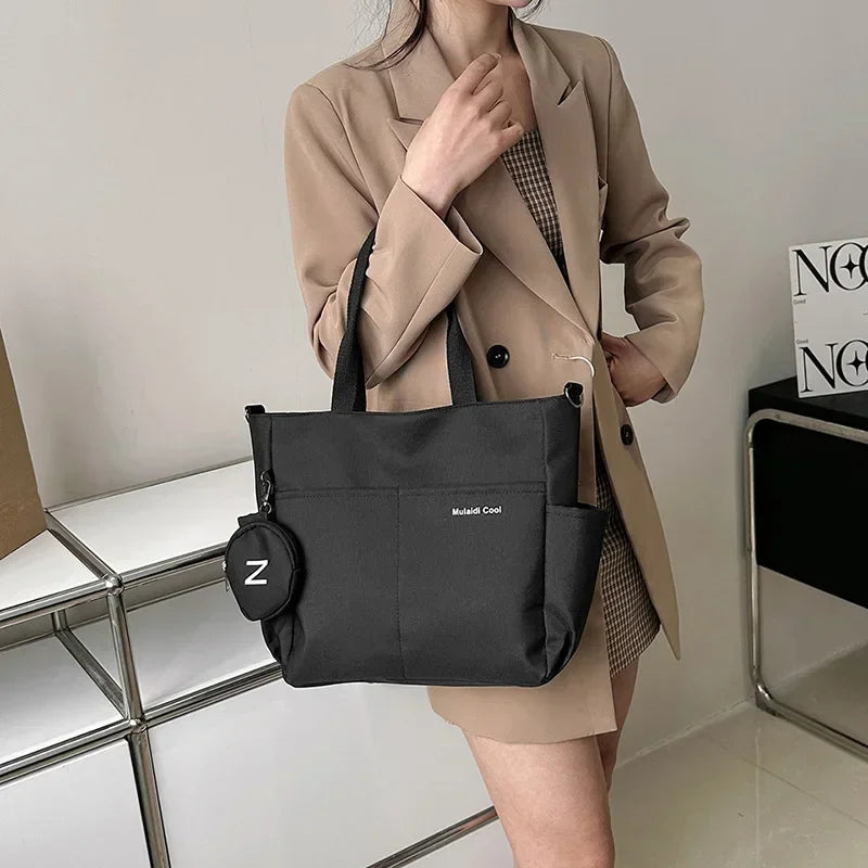 Women Shoulder Crossbody Bag Japanese Canvas Tote Messenger Bag for Student 2025 Ladies Hand Bags Female Handbag Bolsa Feminina