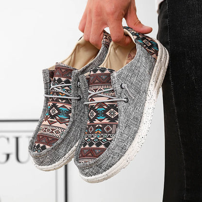 Comfortable Men Casual Canvas Shoes Men Loafers Mocassin Homme Moccasins Summer Popular Streetwear Plus Big Size 48