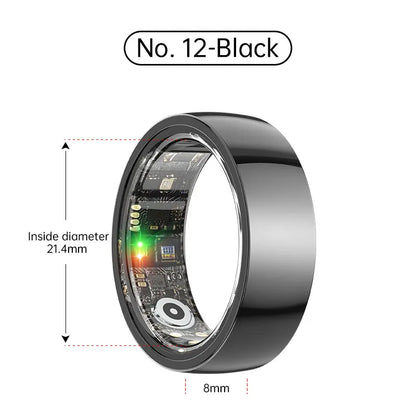 Smart Ring Bluetooth 5.1 Sleep Camera Remote Control Multiple Exercise Modes Wearable Fitness Ring
