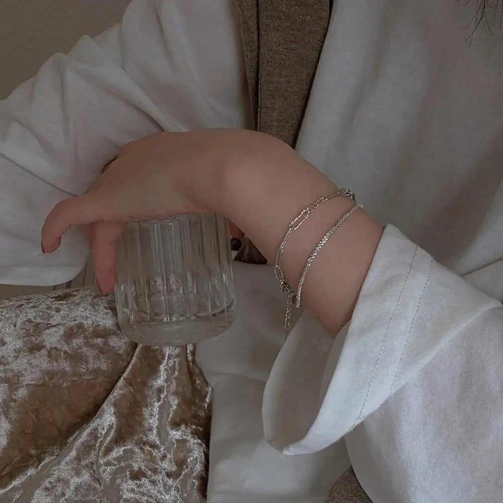 Chain Bracelet Delicate Trendy Fancy Hand Ornament Exquisite Chain Bracelet With Captivating Shine Dazzling Hand Ornament Unique