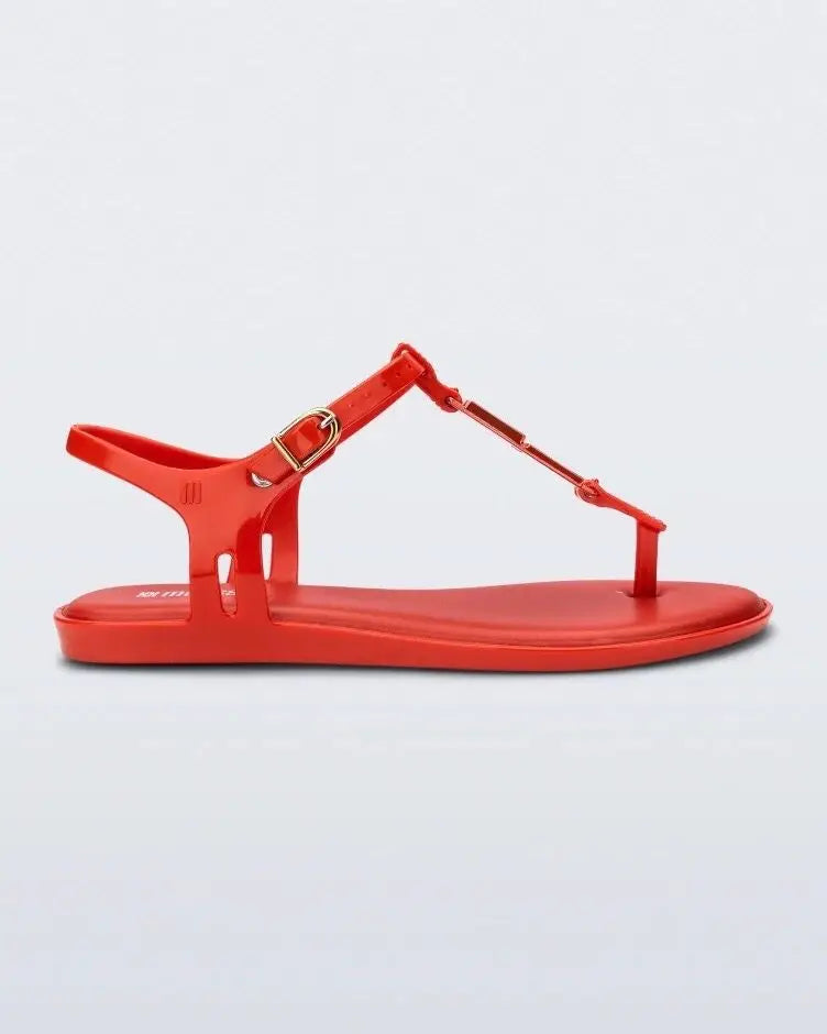 2025 New Arrival Brand Girl Fashion Flat Summer Women Metal Flip-flop Sandals Jelly Shoes Ladies Beach Shoes SM269