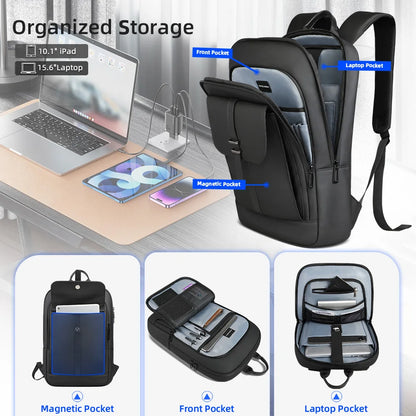 Heroic Knight Laptop Backpack Slim Men Business Backpack Multifunctional Waterproof Work Backpack Casual College Travel Daypack