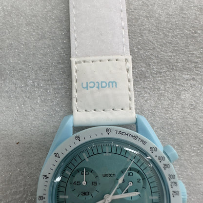 Polished 2025 Moon Mission His Hers Watch 6-Hand Chrono Quartz Movement 50m Water Resistant Luminous