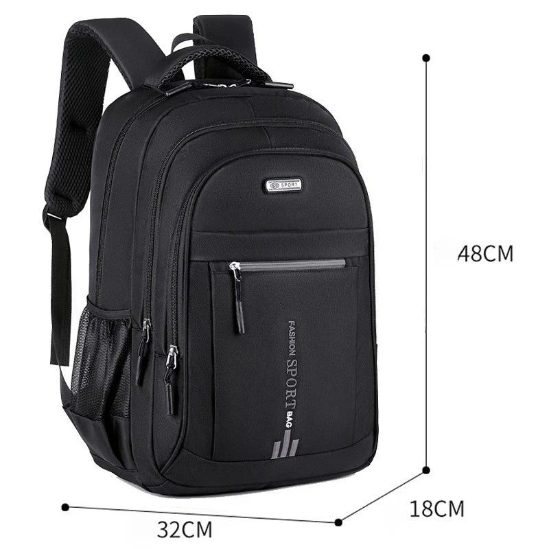 Men's Backpacks Oxford Waterproof Rucksack Business Computer Bag Casual Travel Backpack Senior HighSchool Student Schoolbag 2025