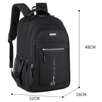Men's Backpacks Oxford Waterproof Rucksack Business Computer Bag Casual Travel Backpack Senior HighSchool Student Schoolbag 2025