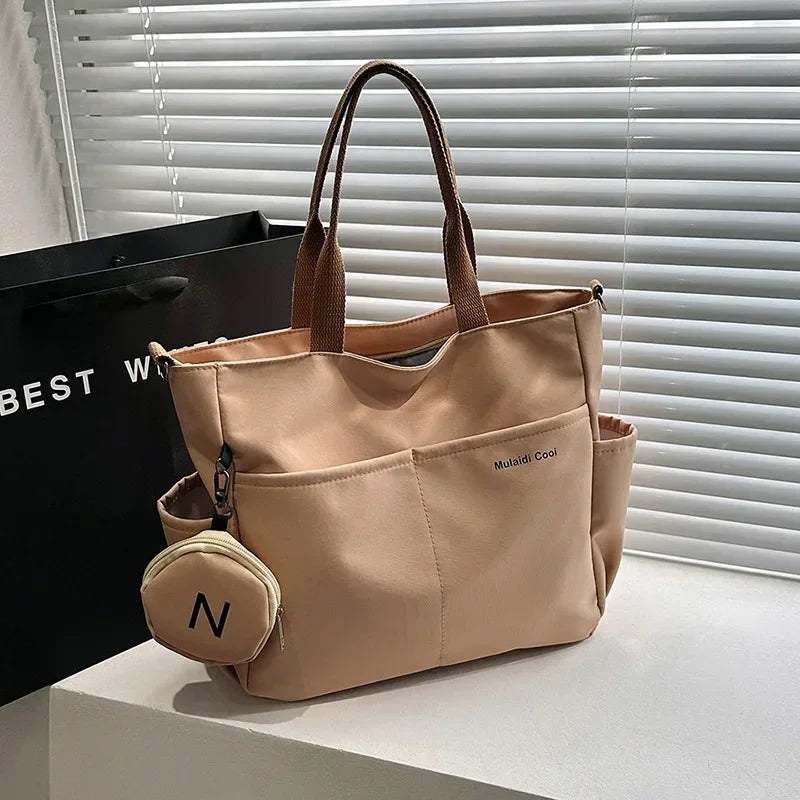 Women Shoulder Crossbody Bag Japanese Canvas Tote Messenger Bag for Student 2025 Ladies Hand Bags Female Handbag Bolsa Feminina