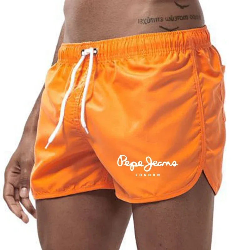 Short de sport respirant pour hommes, pantalon trois points loisirs course à pied fitness extérieur été nouveau2025