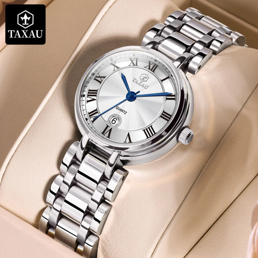 TAXAU New Original Quartz Watch for Women Best Selling Waterproof Calendar Casual Lady Wrist Watch Elegant Fashion Women's Watch