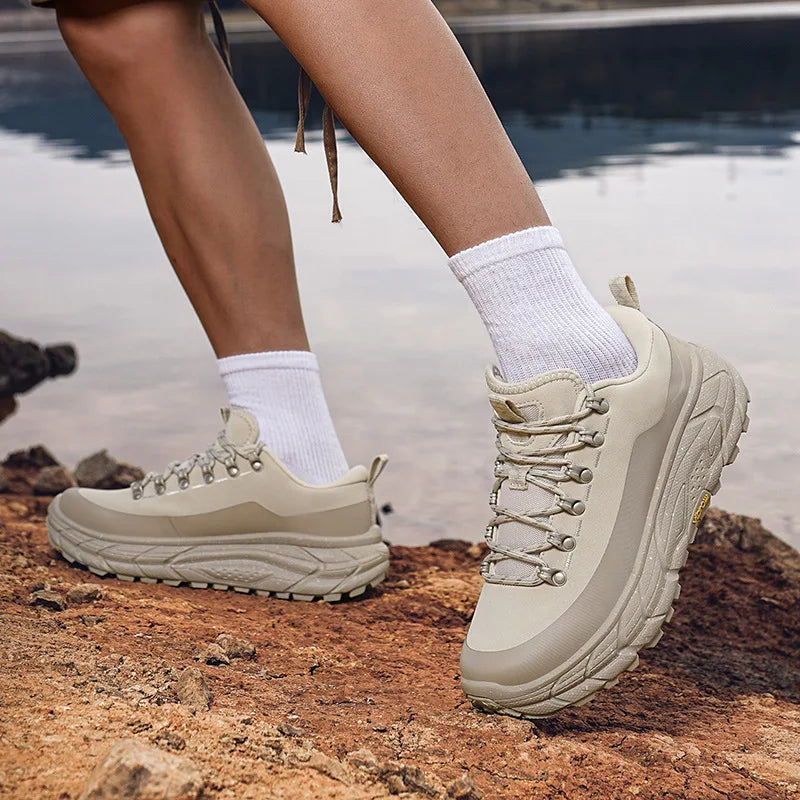 Trendy Natural Running Shoes Men Luxury Hiking Climbing Camping Jogging Mountain Sneakers Lightweight Athletic Outdoor Trekking