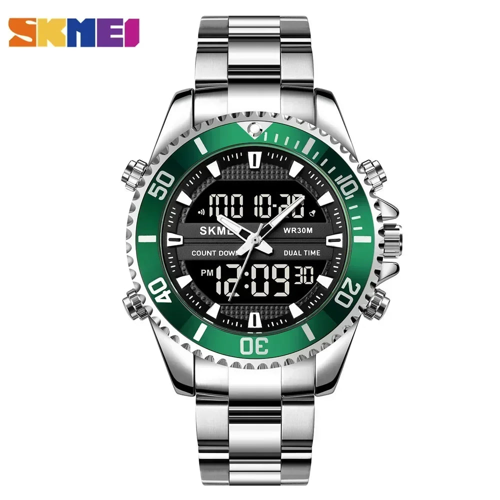 SKMEI 1850 Digital Mens Wristwatches Calendar Waterproof Quartz Sports Electronic Watches for Men Alarm Clock Relogio Masculino