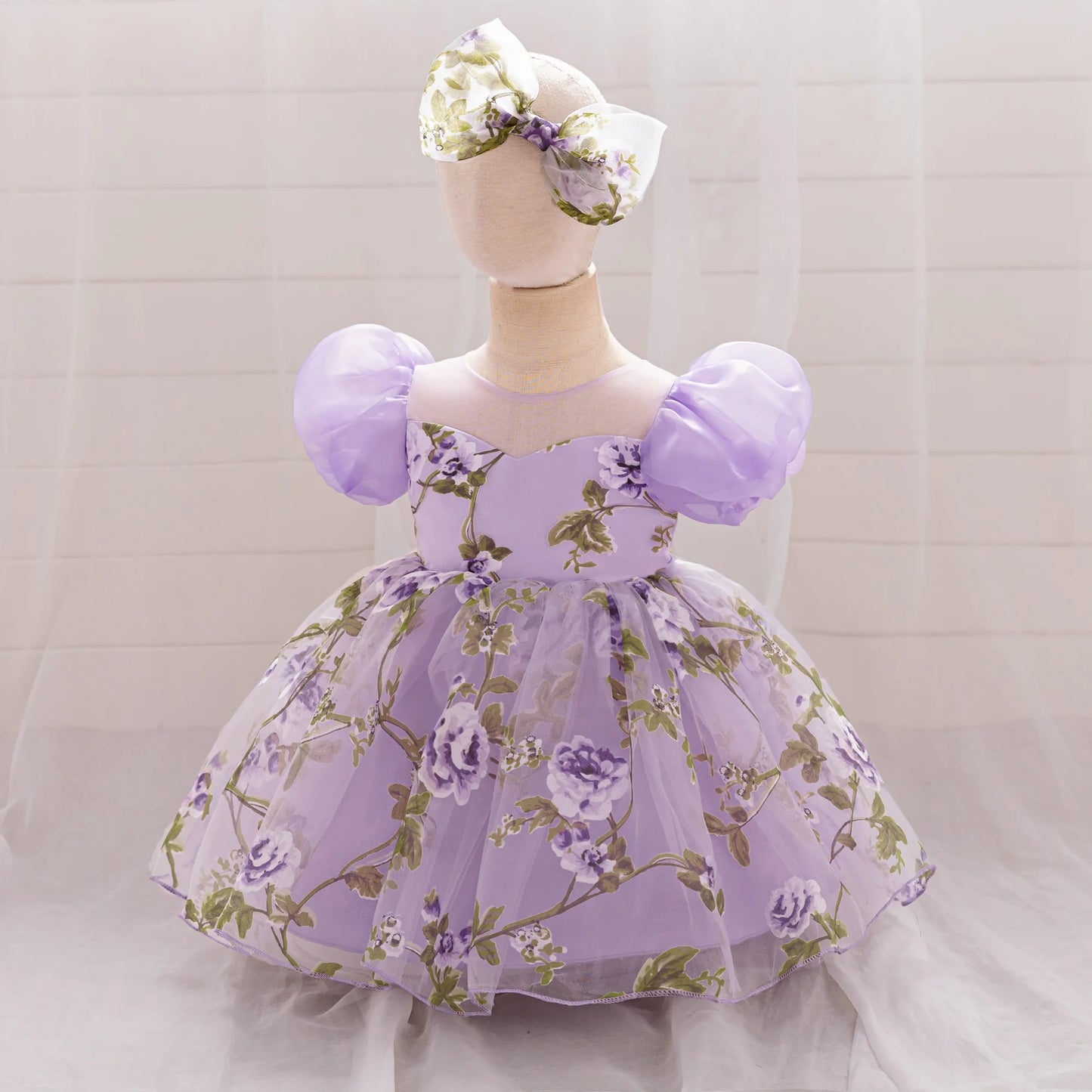 Toddler Girl Summer Casual Dresses Baby Girls Party Dress Kids Wedding Bridesmaid Floral Princess Gown Children Holiday Costumes