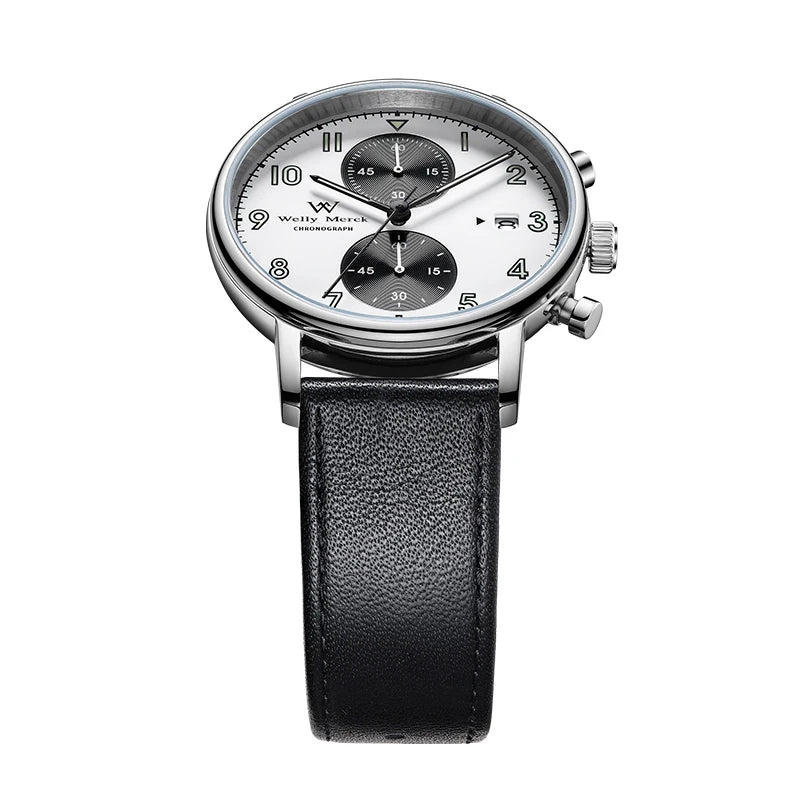 WM Watch Quartz Watches Multi-function luminous Water Resistant Classic Casual Business Man Watch Welly Merck Watcher WM063M