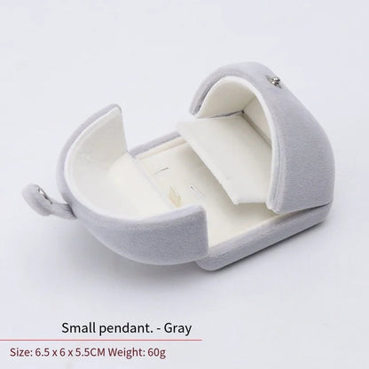 High-Grade Velvet Double Open Jewelry Gift Box, Rings Necklaces Earrings Bracelets Holder for Engagement,Christmas & Anniversary