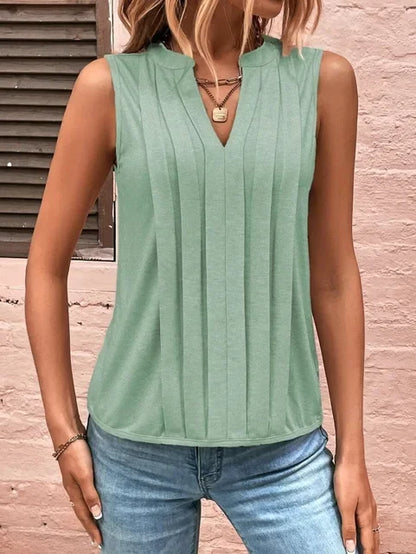 Solid Casual Loose Sleeveless Blouses For Women Fashion Summer Women's Shirts Blouses Elegant Youth Female Tank Tops Streetwear