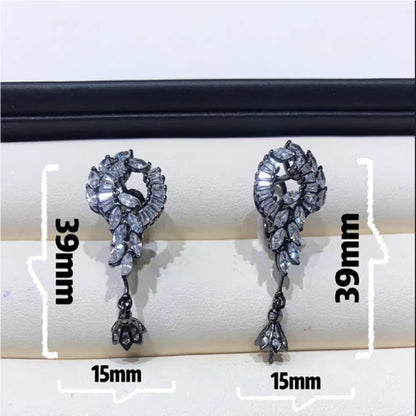 Beautiful South Sea Round AAAA 9-10mm10-11mm 11-12mm Natural White Pearl Pendant Earrings 925s