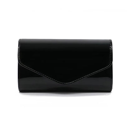 Patent Leather Envelope Clutch Purse Shiny Candy Color Cover Day Clutches Evening Bag for Women Shoulder Handbags Bolso Mujer