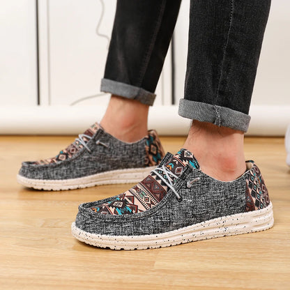 Comfortable Men Casual Canvas Shoes Men Loafers Mocassin Homme Moccasins Summer Popular Streetwear Plus Big Size 48