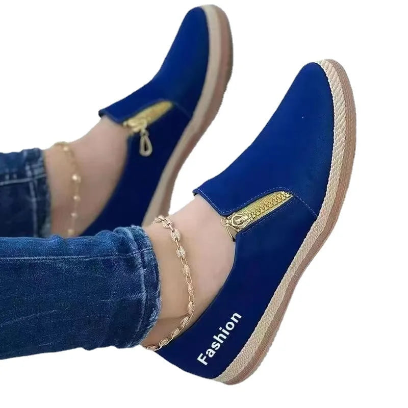 2024 New Women Flats Sports Shoes Autumn Designer Classic Walking Casual Sneakers Rome Fashion Running Shoes Zapatos De Mujer
