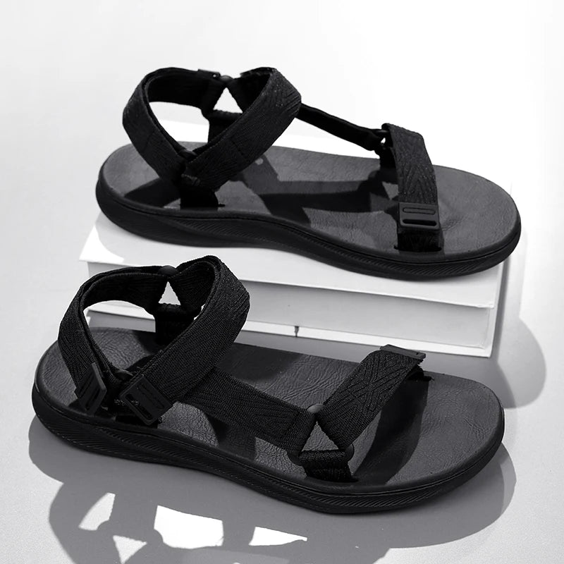 Summer Outdoor Wadable Sandals Man Arch Support Yoga Mat Insole Gladiator Open Beach Slippers Antiskid Durable Flat Men Shoe