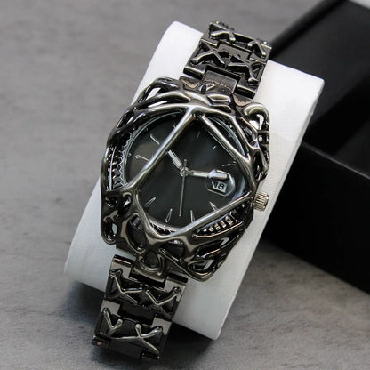 High Quality Original Y2k Quartz Watch Men Creative Shape Alabaster Unisex Medieval Niche Unique Hot Sell  AAA Clock Relógio