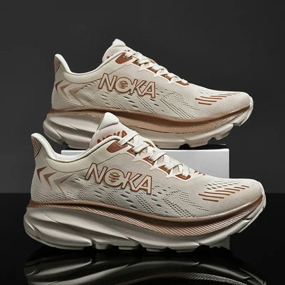 Men's Running Shoes Breathable Cushioning Couple Non-Slip Outdoor Jogging Trainer Race Sneakers Luxury shoes Mesh Off-road Shoes