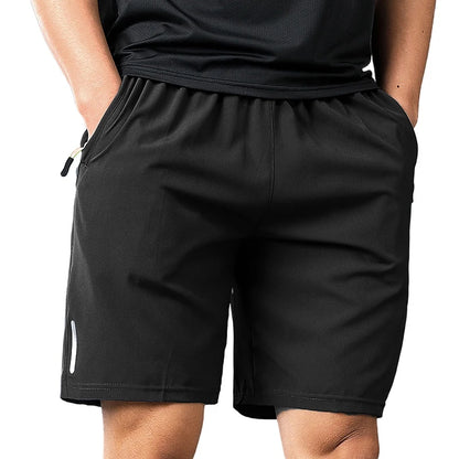 Summer Men's Hiking Shorts Travel Athletic Quick Dry Lightweight Shorts for Men with Zipper Pockets Outdoor Streetwear